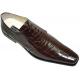 Liberty Brown Alligator Print Pointed Toe Shoes #449